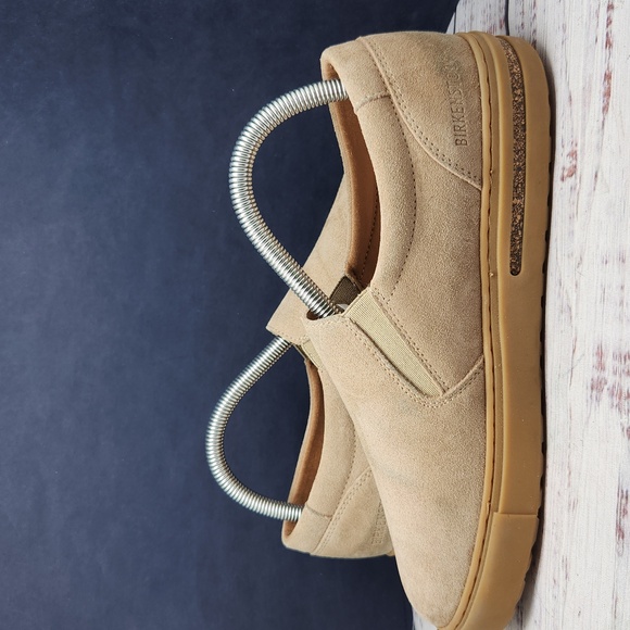 Birkenstock Oswego Suede Slip on Loafers Tan Sandcastle Size 39 - Picture 8 of 11